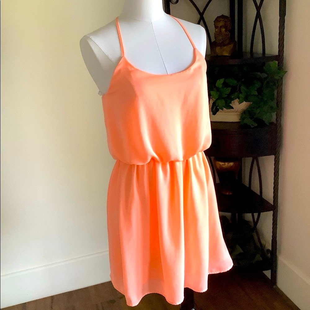 Halter spaghetti strap summer dress